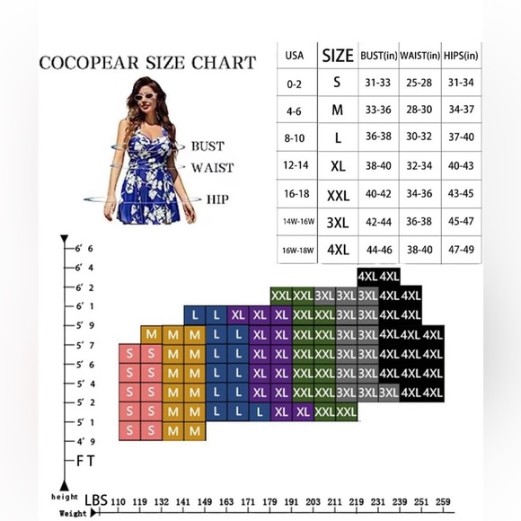 NWT COCOPEAR Women’s One Piece Flounce Swimsuit Off Shoulder Tummy cControl - Picture 16 of 16